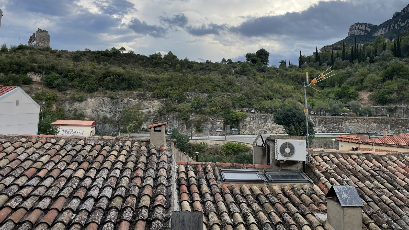 Tejado de teja en la provincia de Alicante